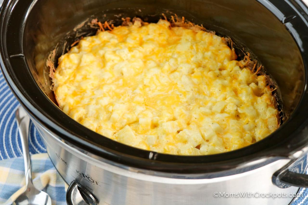 Cheesy potato crockpot recipe