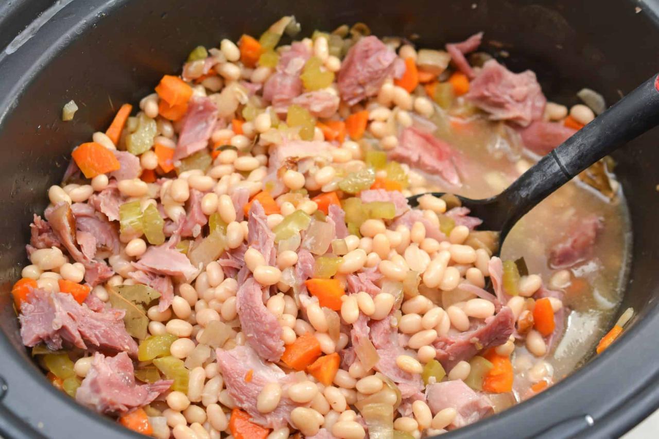 Ham & bean soup recipe for crockpot