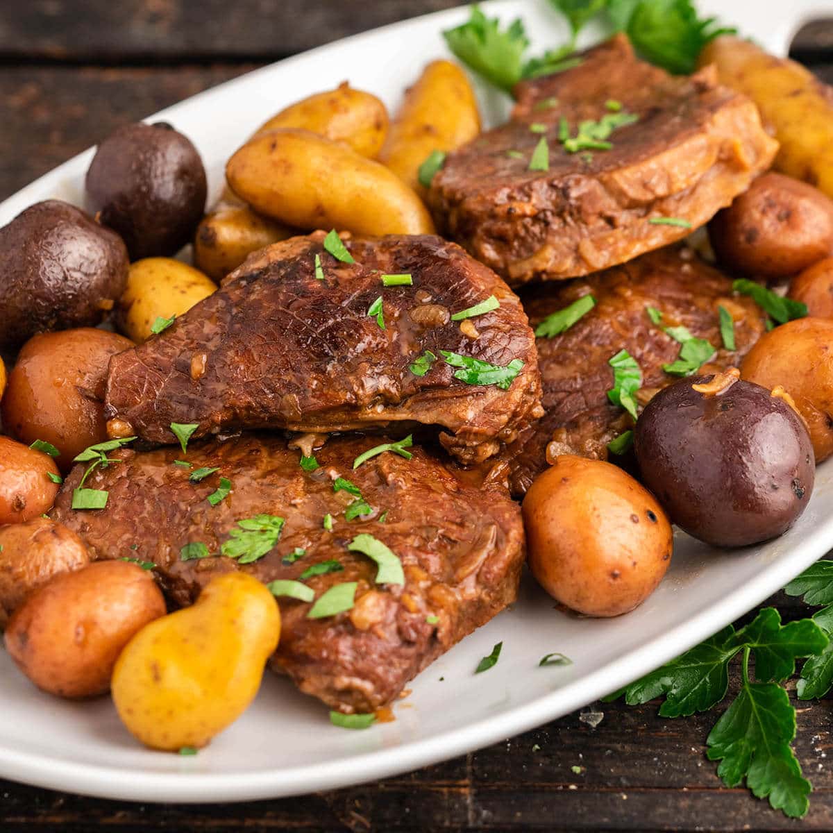 Easy crockpot steak and potatoes recipe