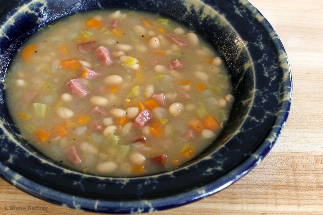 Ham & bean soup recipe for crockpot