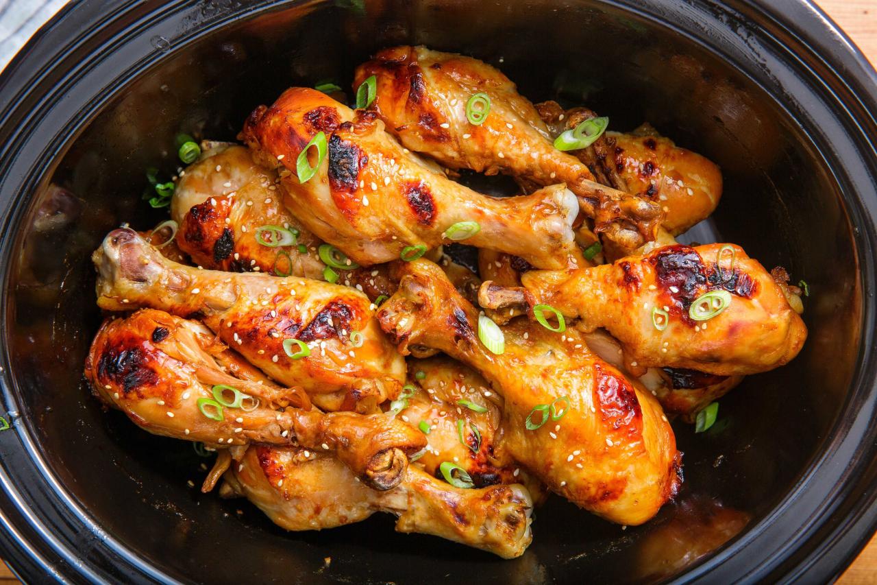 Chicken drumsticks asian cooker slow recipes crockpot style recipe drumstick legs yellowblissroad appetizer these choose board thighs visit