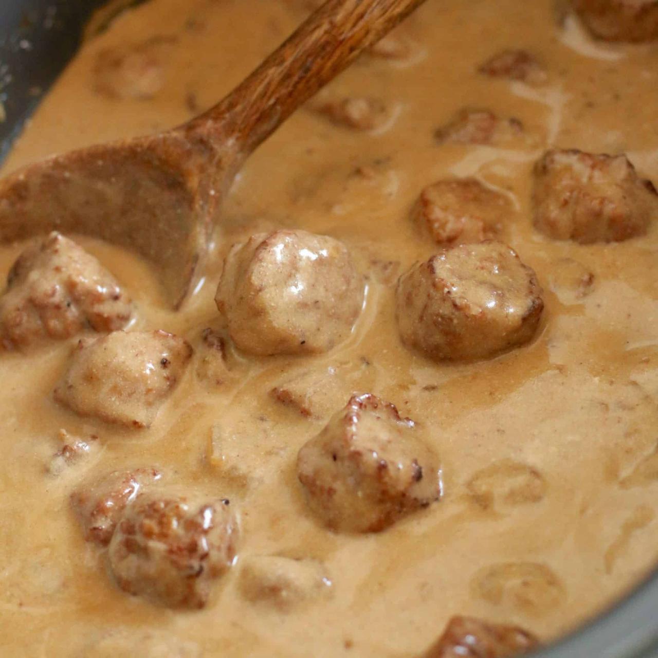 Swedish meatball crockpot recipe