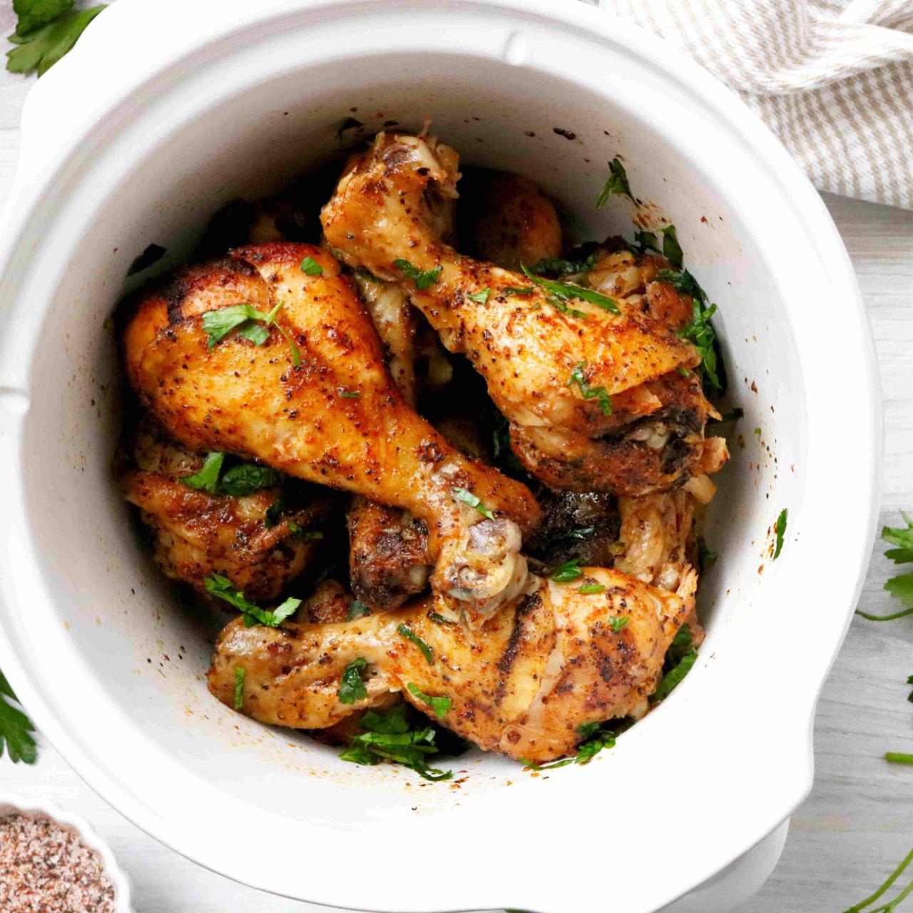 Drumsticks crock pot chicken slowcooker kip recepten artikel van wordpress