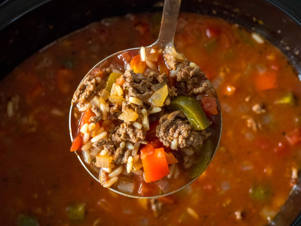 Stuffed pepper soup recipe crockpot