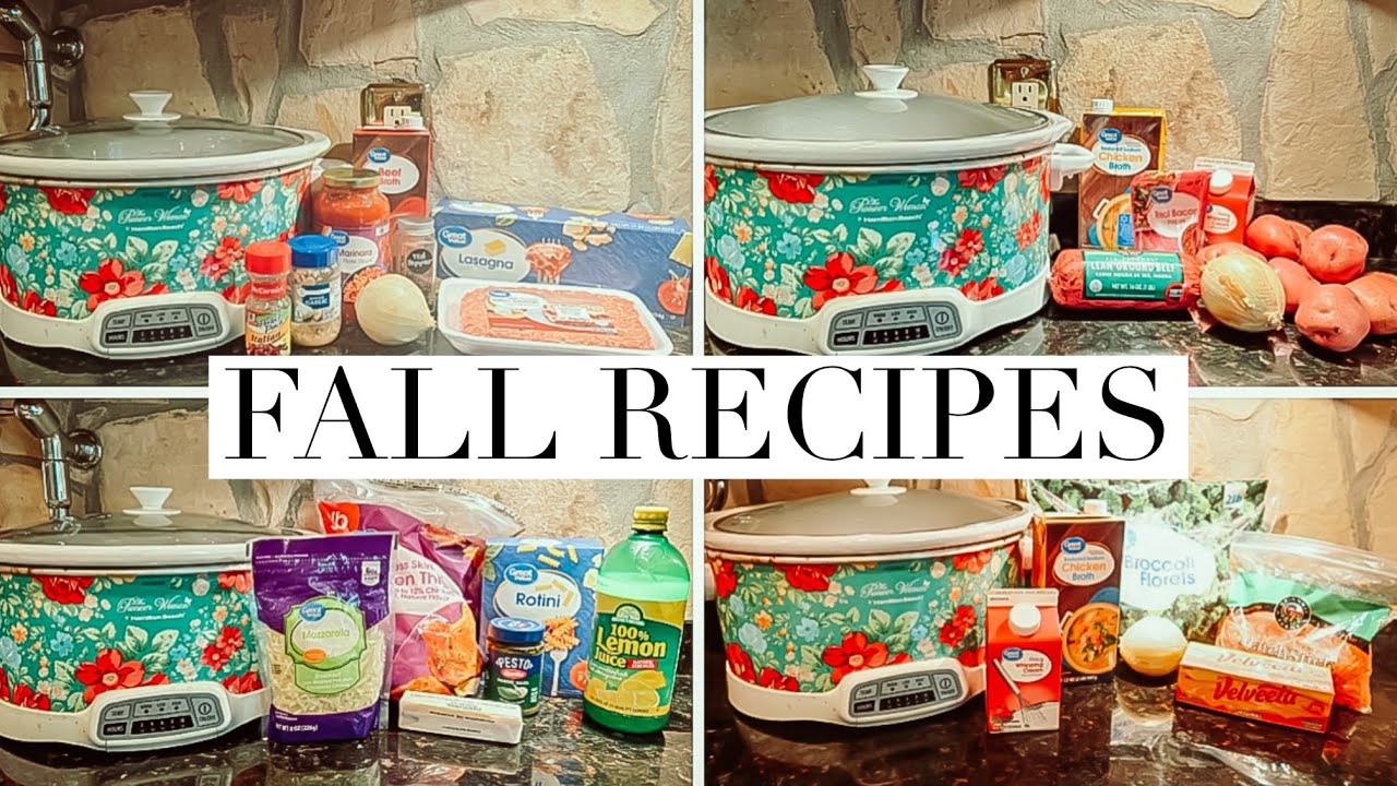 Easy fall crockpot recipes