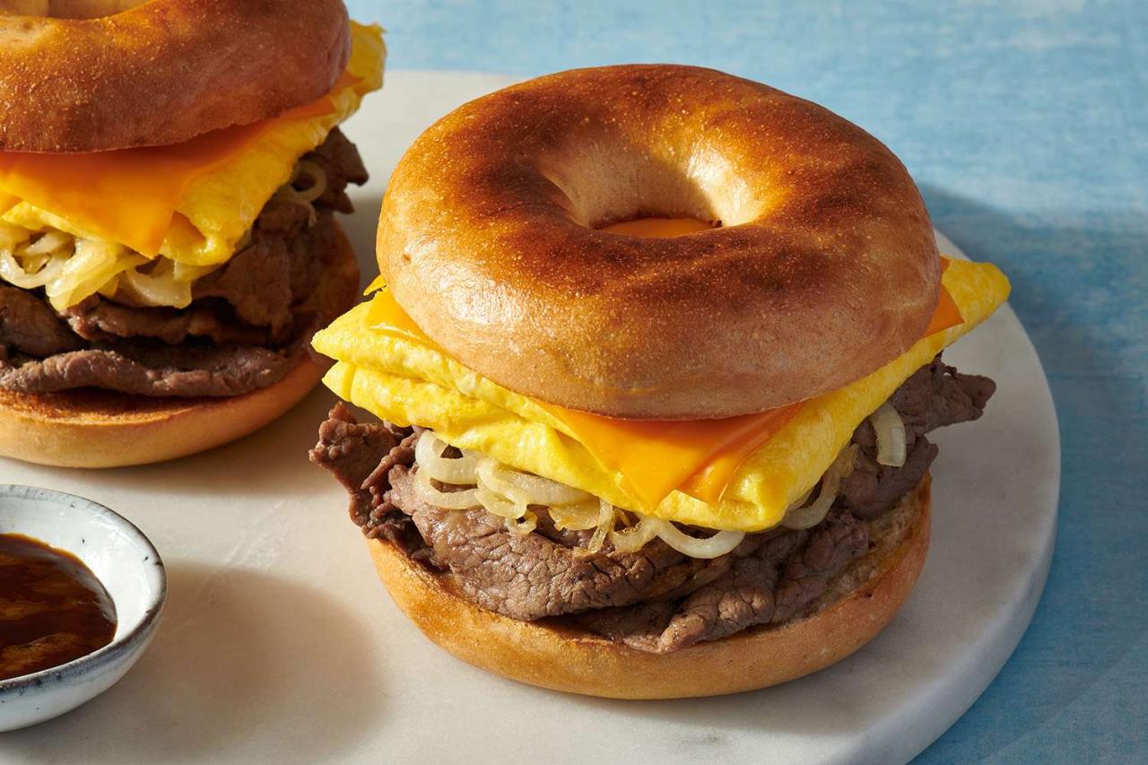 Mcdonalds steak bagel